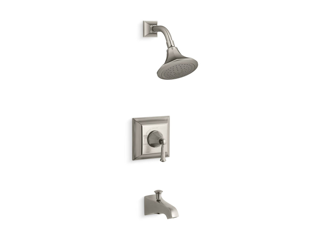 Memoirs® Stately Rite-Temp® bath and shower valve trim with lever handle, spout and 2.5 gpm showerhead