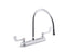Triton® Bowe® 1.5 Gpm Kitchen Sink Faucet With 9-5/16" Gooseneck Spout, Aerated Flow And Wristblade Handles