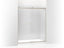 Levity® Sliding shower door, 74" H x 56-5/8 - 59-5/8" W, with 5/16" thick Crystal Clear glass
