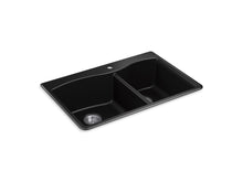 Kennon® 33" Top-/Undermount Double-Bowl Kitchen Sink