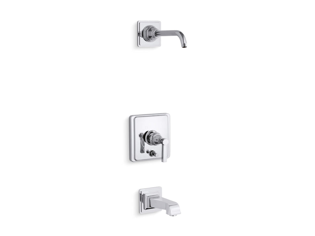 Pinstripe® Pure Rite-Temp® Bath And Shower Trim Kit With Push-Button Diverter And Lever Handle, Without Showerhead