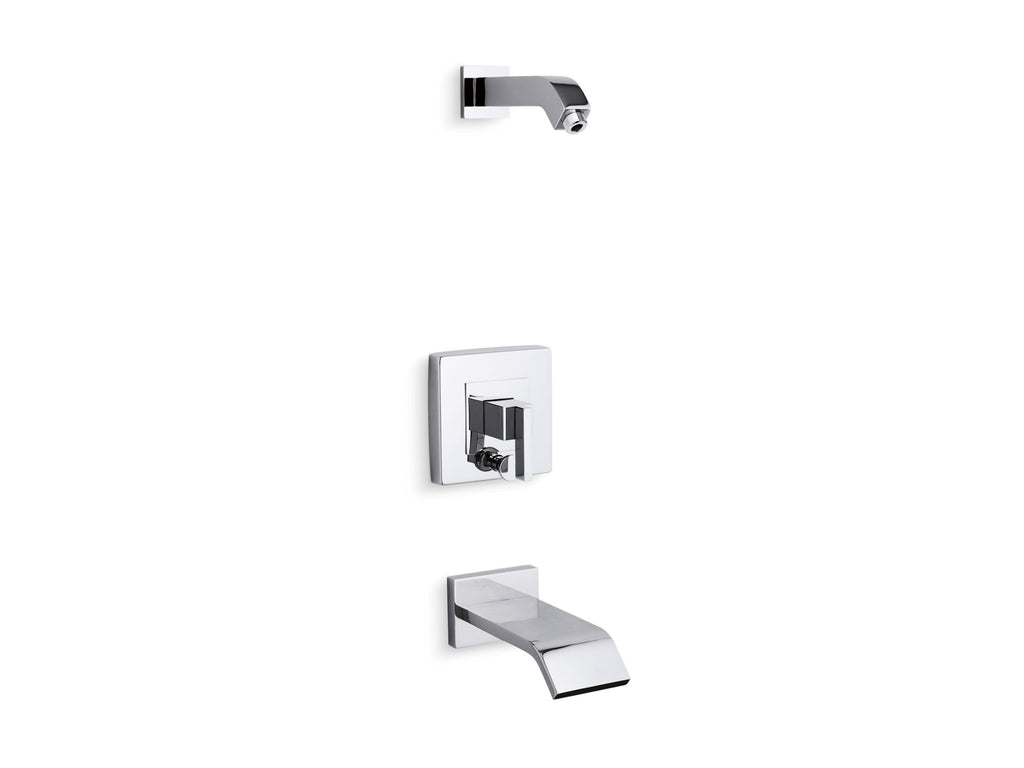 Loure® Rite-Temp® Bath And Shower Trim Kit With Push-Button Diverter, Without Showerhead