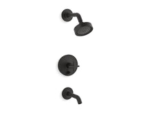 Purist® Rite-Temp® Bath And Shower Trim Kit With Push-Button Diverter And Cross Handle, 2.5 Gpm