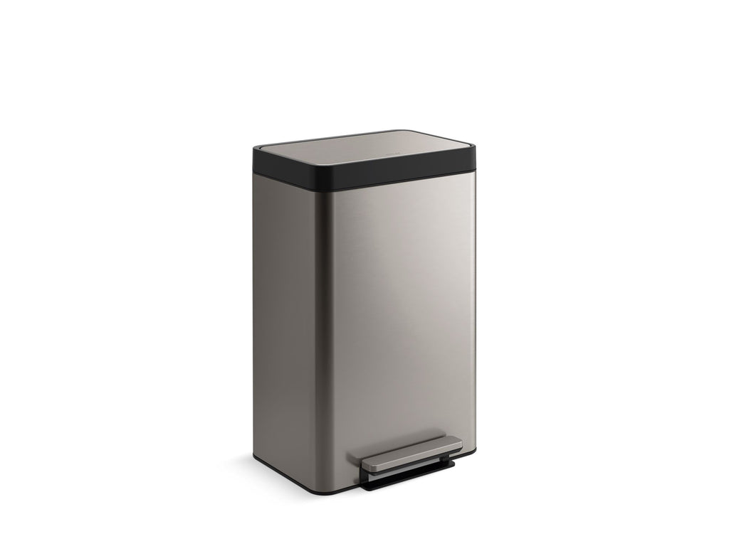Dual-Compartment Step Trash Can