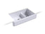 Whitehaven® Smart Divide® 35-1/2" Undermount Double-Bowl Farmhouse Kitchen Sink With Short Apron