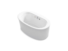 Sunstruck® 60-1/2" X 34-1/2" Freestanding Heated Bubblemassage™ Air Bath With Bask® Heated Surface And Straight Shroud