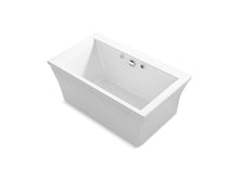 Stargaze® 60" X 34" Freestanding Heated Bubblemassage™ Air Bath With Bask® Heated Surface And Fluted Shroud